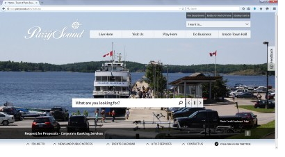 New Parry Sound Web Site