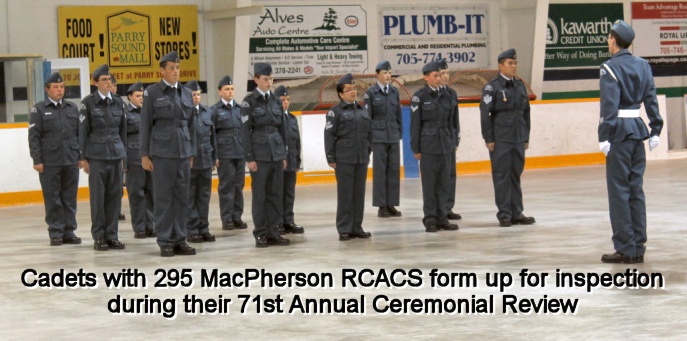 Cadets with 295 MacPherson RCACS - Parry Sound