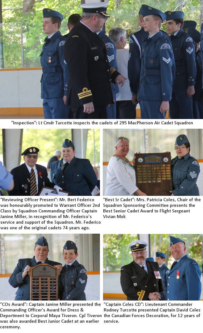 295 MacPherson Squadron Royal Canadian Air Cadets Review